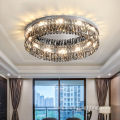 Smokey Crystal Pendant Luxury Modern Ceiling Lamp